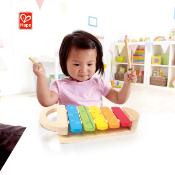 2020 Hot sell Hape brand New design baby wooden polished happy toy xylophone baby musical toys